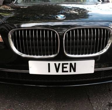 UK Number Plate 1 VEN