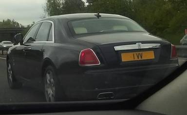 UK Number Plate 1 VV