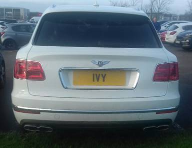 UK Number Plate 1 VY