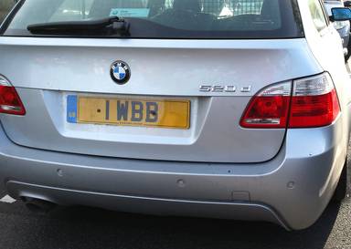 UK Number Plate 1 WBB