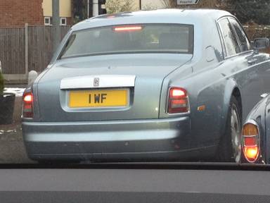 UK Number Plate 1 WF