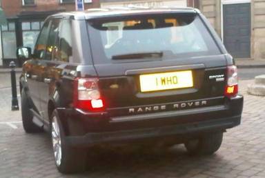 UK Number Plate 1 WHO