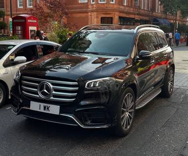 UK Number Plate 1 WK
