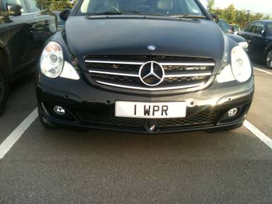 UK Number Plate 1 WPR