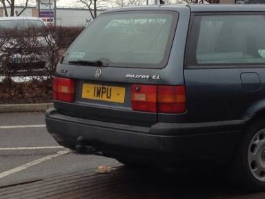 UK Number Plate 1 WPU