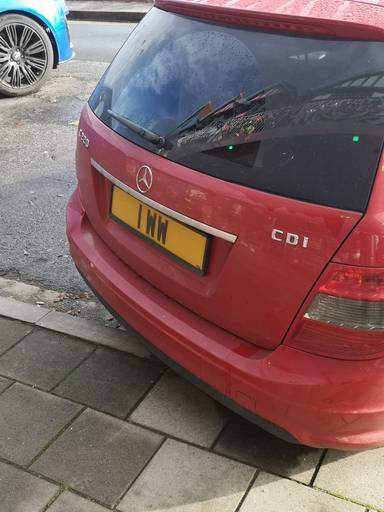 UK Number Plate 1 WW
