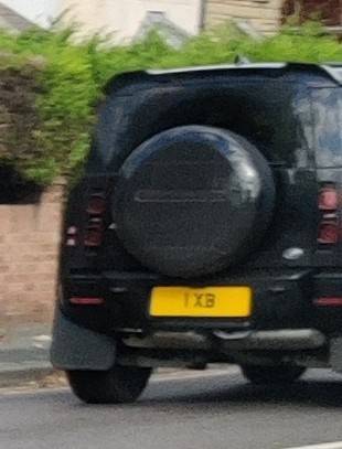 UK Number Plate 1 XB