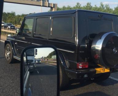 UK Number Plate 1 YB