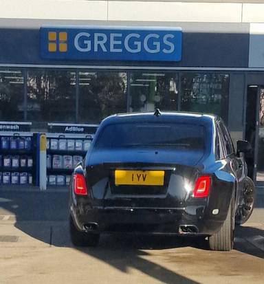 UK Number Plate 1 YV