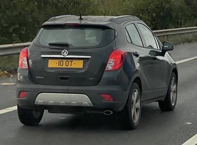 UK Number Plate 10 OT
