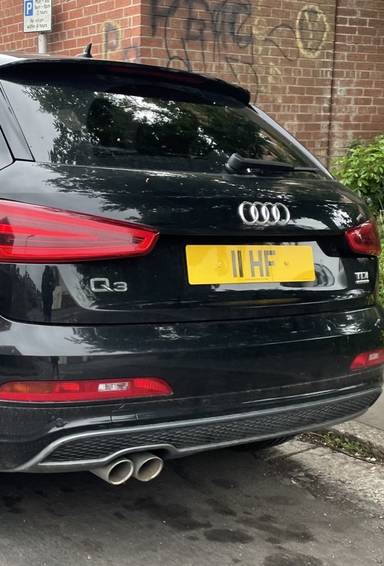 UK Number Plate 11 HF