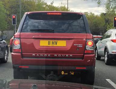 UK Number Plate 11 HV