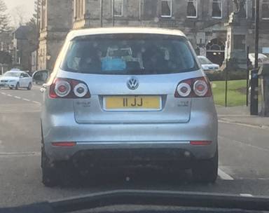 UK Number Plate 11 JJ