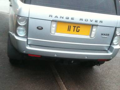 UK Number Plate 11 TG