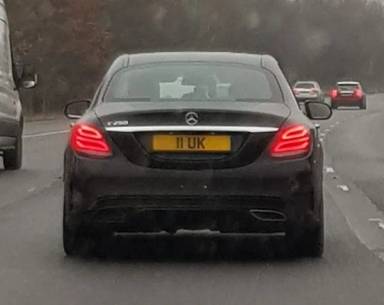 UK Number Plate 11 UK