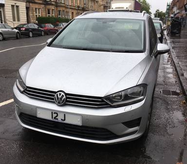 UK Number Plate 12 J