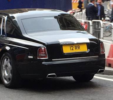 UK Number Plate 12 RR