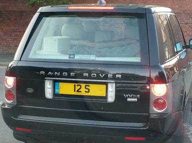 UK Number Plate 12 S