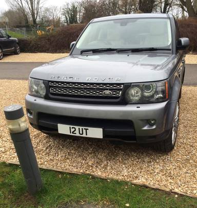UK Number Plate 12 UT