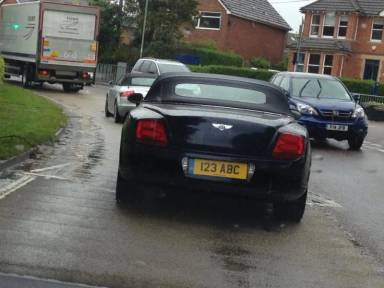 UK Number Plate 123 ABC