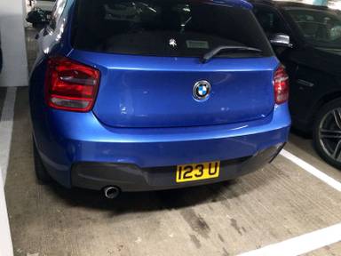 UK Number Plate 123 U
