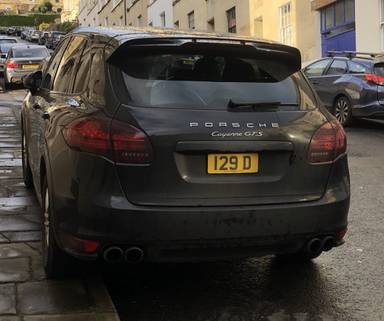 UK Number Plate 129 D