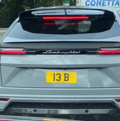 UK Number Plate 13 B