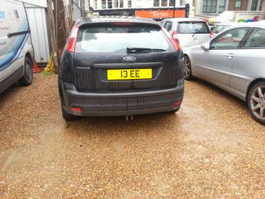 UK Number Plate 13 EE