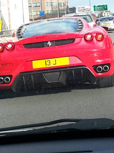 UK Number Plate 13 J