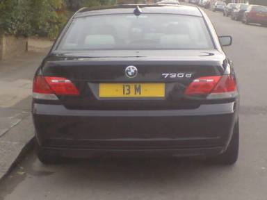 UK Number Plate 13 M