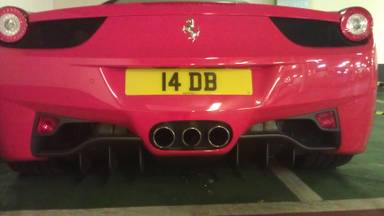 UK Number Plate 14 DB