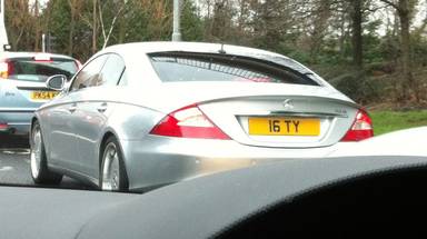 UK Number Plate 16 TY