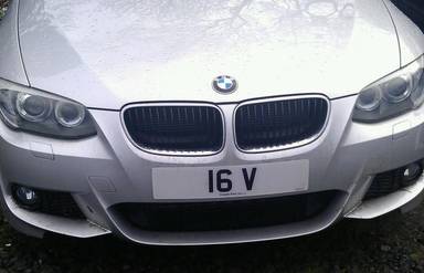 UK Number Plate 16 V