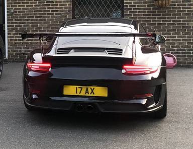 UK Number Plate 17 AX