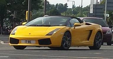 UK Number Plate 17 RE