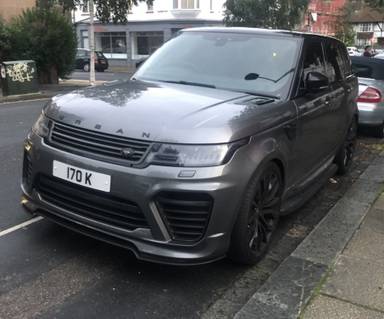 UK Number Plate 170 K