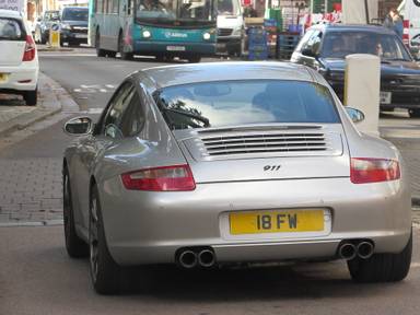 UK Number Plate 18 FW