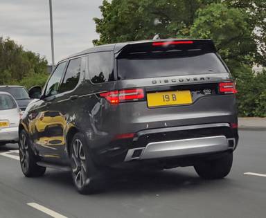 UK Number Plate 19 B