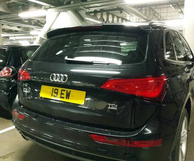 UK Number Plate 19 EW