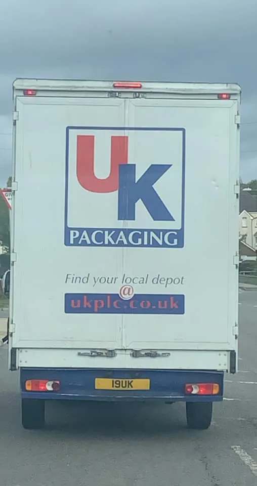19 UK number plate – UK Packaging