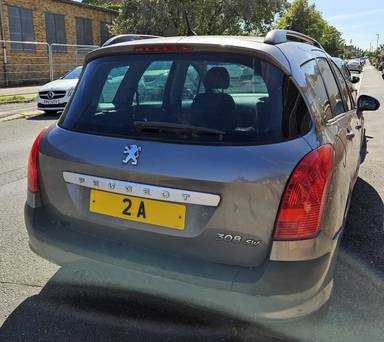 UK Number Plate 2 A