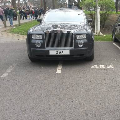 UK Number Plate 2 AA