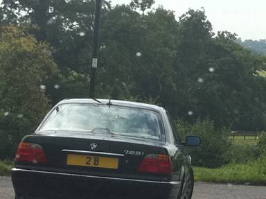 UK Number Plate 2 B