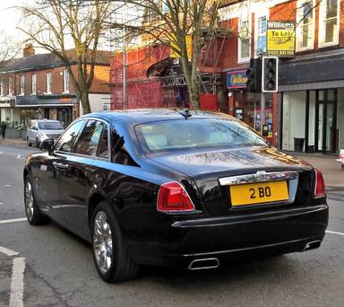 UK Number Plate 2 BO