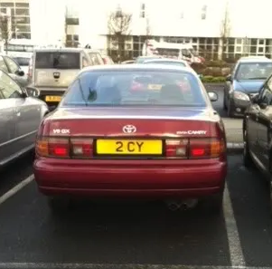 UK Number Plate 2 CY