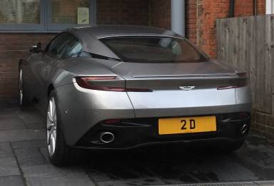 UK Number Plate 2 D