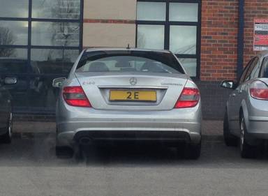 UK Number Plate 2 E