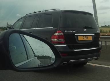 UK Number Plate 2 EH