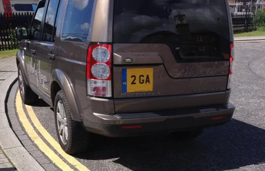 UK Number Plate 2 GA