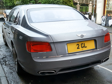 UK Number Plate 2 GL
